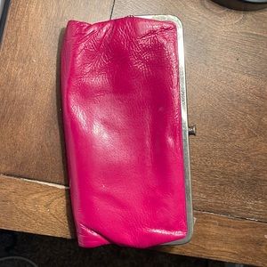 Hot pink Hobo wallet